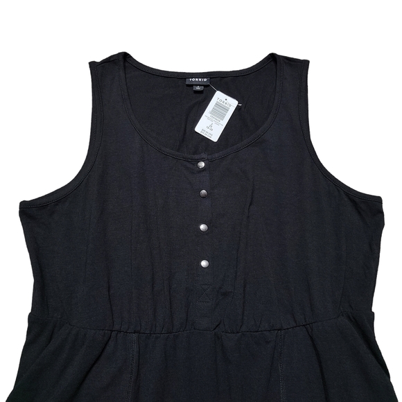 Torrid Mini Jersey Bodycon Dress Black - Picture 3 of 6